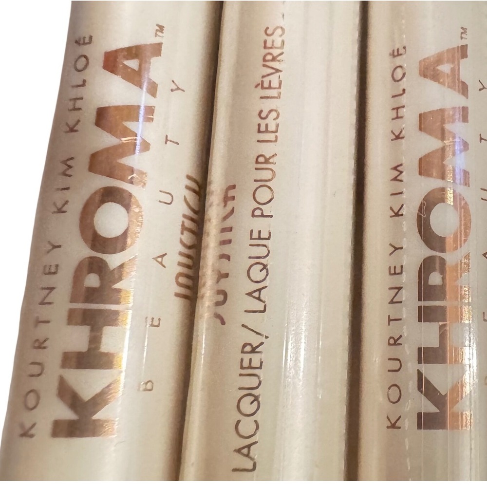 Khroma Beauty Kardashian Joystick Lip Lacquer 317 Shocking Pink Set 3 NOS Sealed - Picture 4 of 5